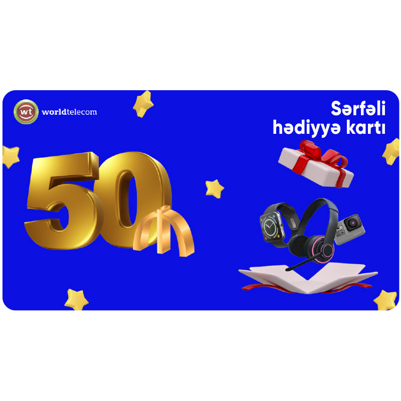 WT Hədiyyə kartı - 50₼