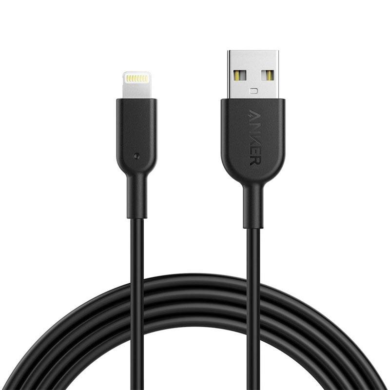 Anker Powerline+II Lightning USB Cable 3 m Black