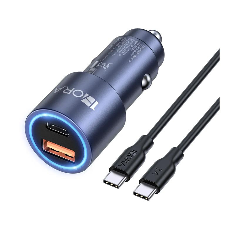1Hora Fast Charger Auto Charger 38W GAR241 (Gray)