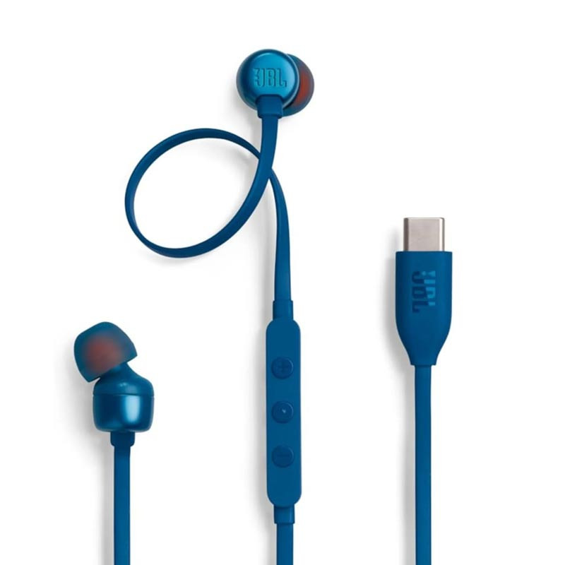 JBL T310C USB-C Wired Earphones - Blue