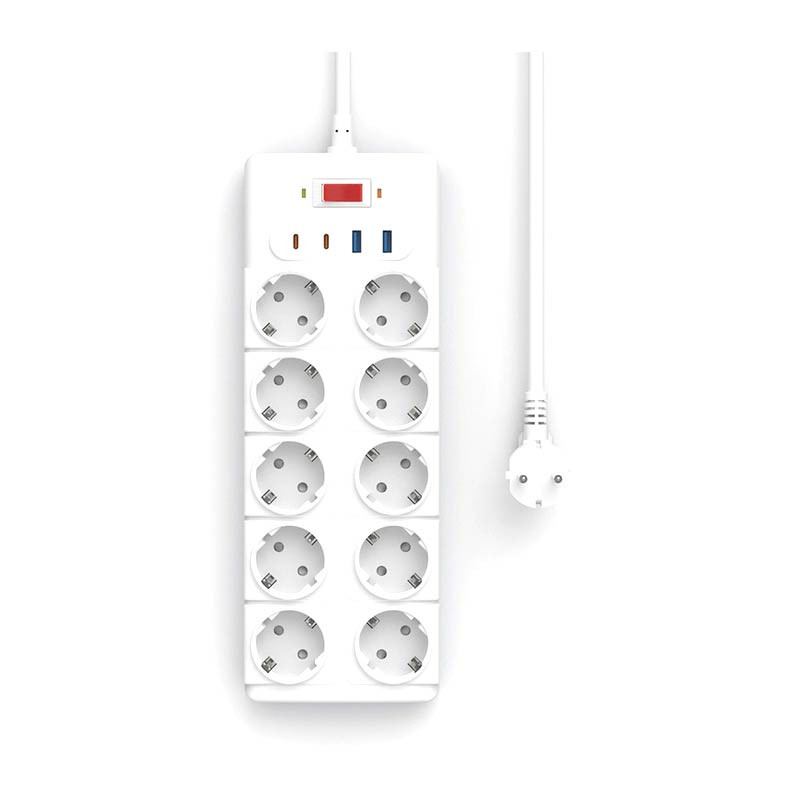Wiwu 14in1 20W Gan Power Strip 2C+2A+10AC