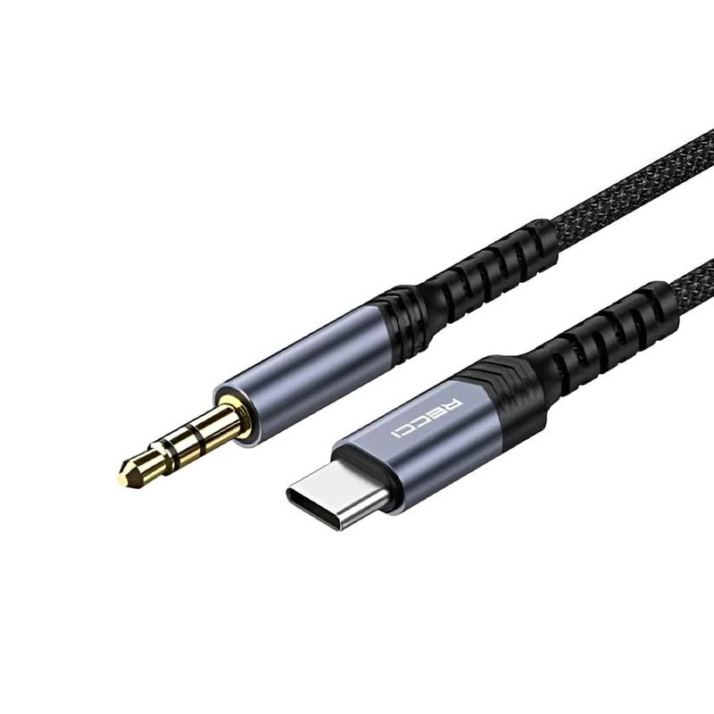 Recci RDS-A27 USB-C - 3.5mm AUX 1.2m