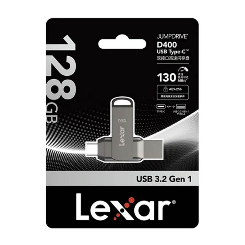 Lexar JumpDrive Dual Drive D400 USB 3.2 Type-C 128 GB