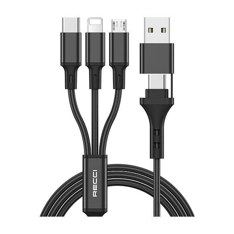 Recci USB 3A 2 in 3 RS60t 120cm