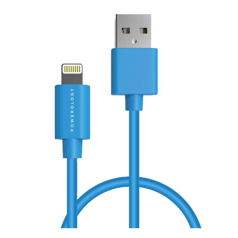 Powerology PVC Lightning Cable 1.2 m Blue