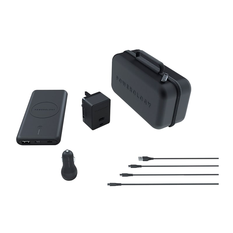 Powerology 8 in 1 PD Charging Combo Black