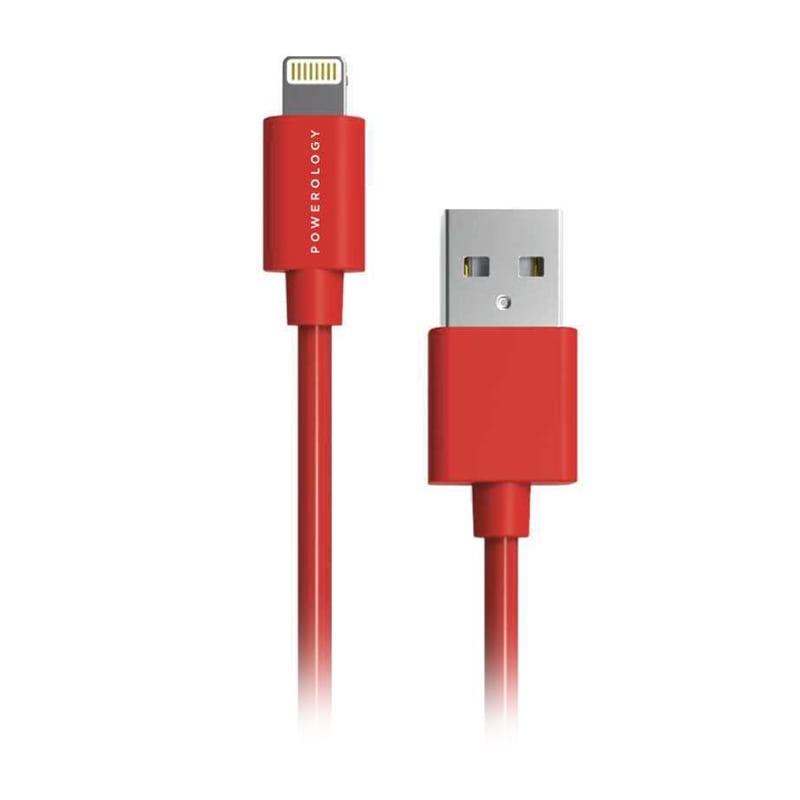 Powerology PVC Lightning Cable 1.2m Red