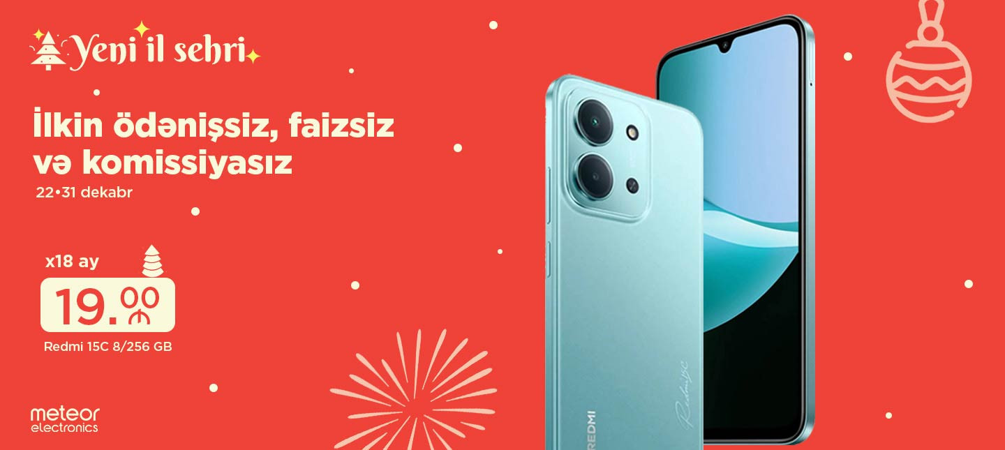 Yeni il - Redmi 15C 8/256 GB